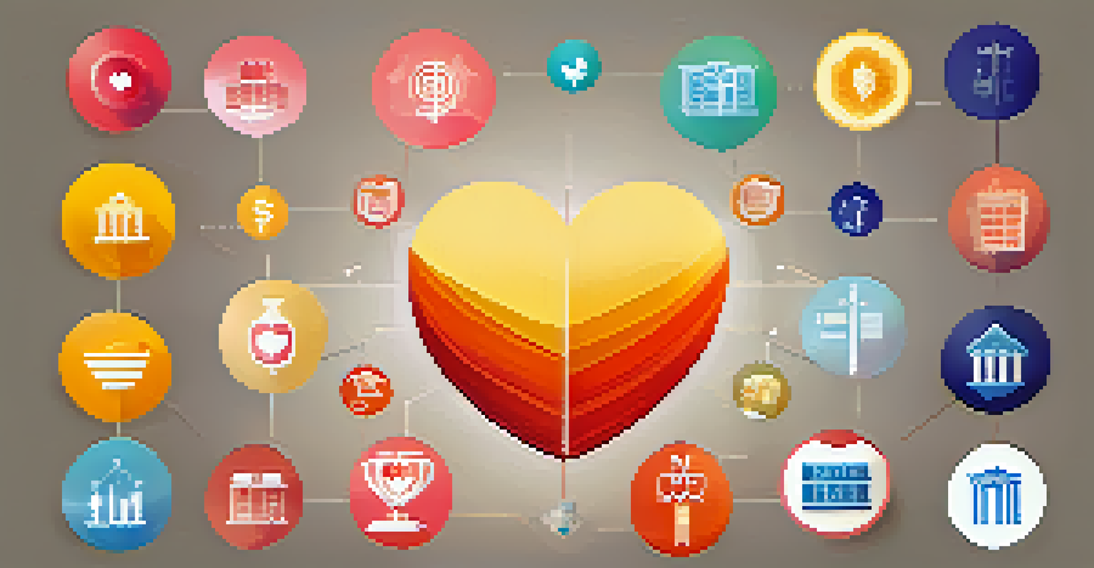 An artistic diagram illustrating the four types of crowdfunding with distinct icons and a soft gradient background.