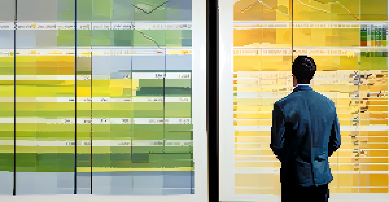 An abstract depiction of contrasting emotions in finance, showing anxiety in one half and calmness in the other, with appropriate color contrasts.