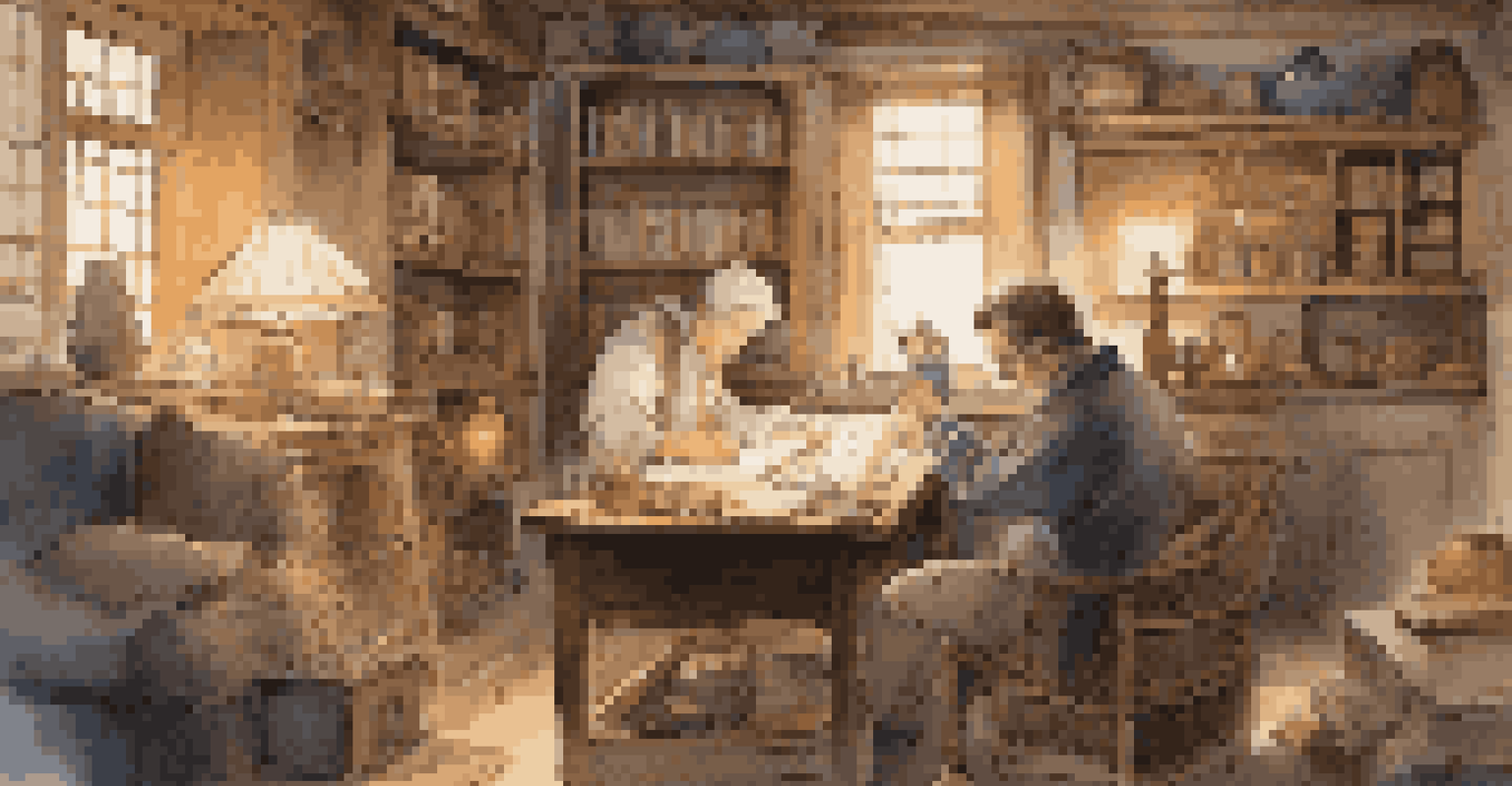 A trader in a cozy living room reflecting on past experiences while writing notes.