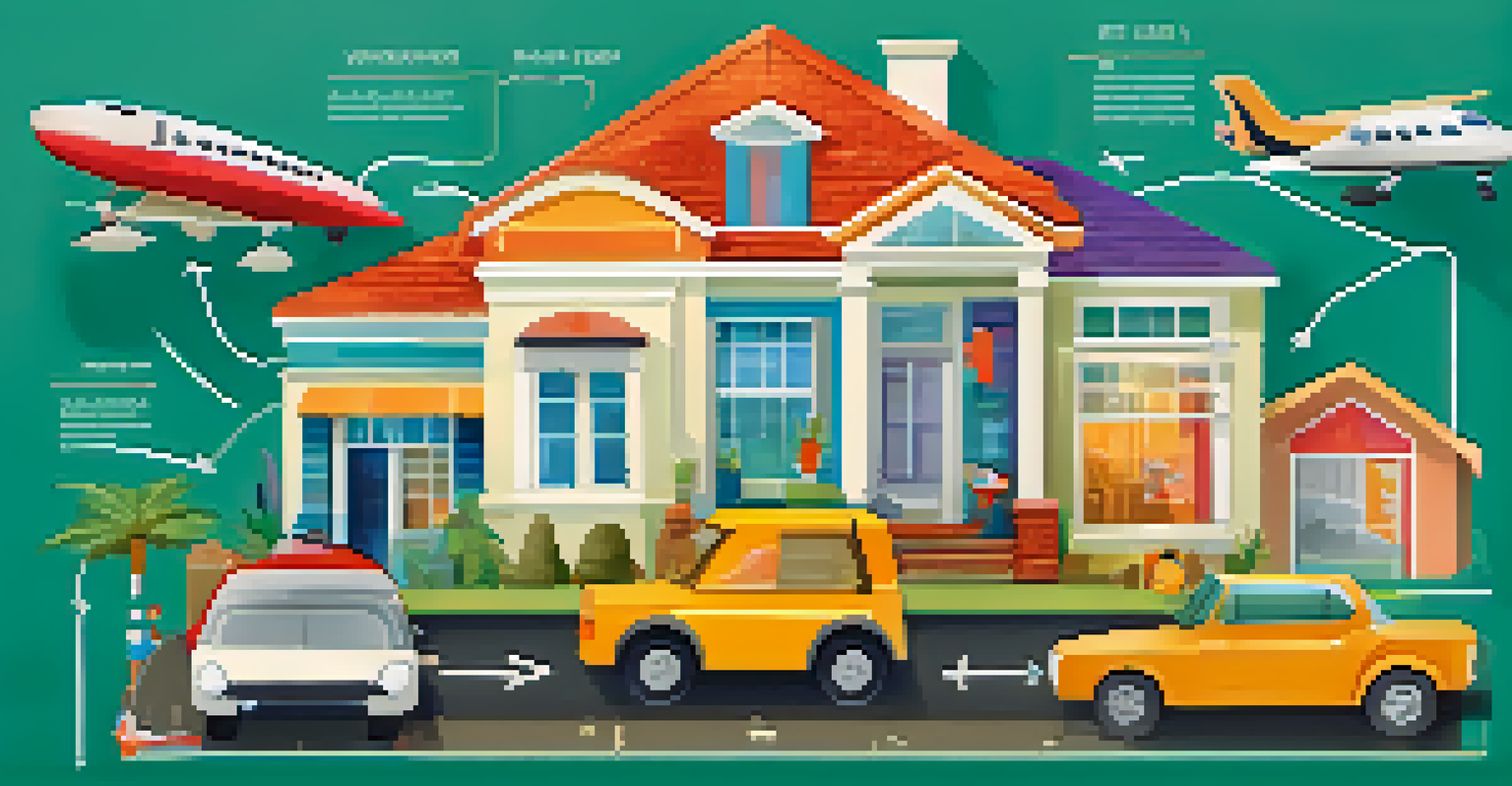 An infographic illustrating short-term, medium-term, and long-term financial goals with corresponding icons.