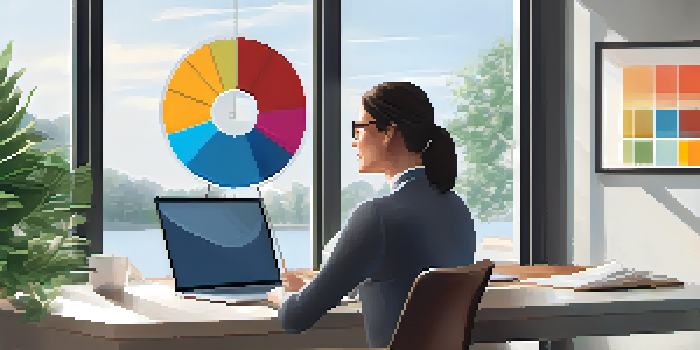 A financial advisor and a client in a bright office, reviewing investment options on a laptop.