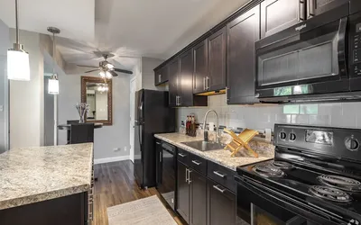 Kitchen at Whispering Hills Apartments