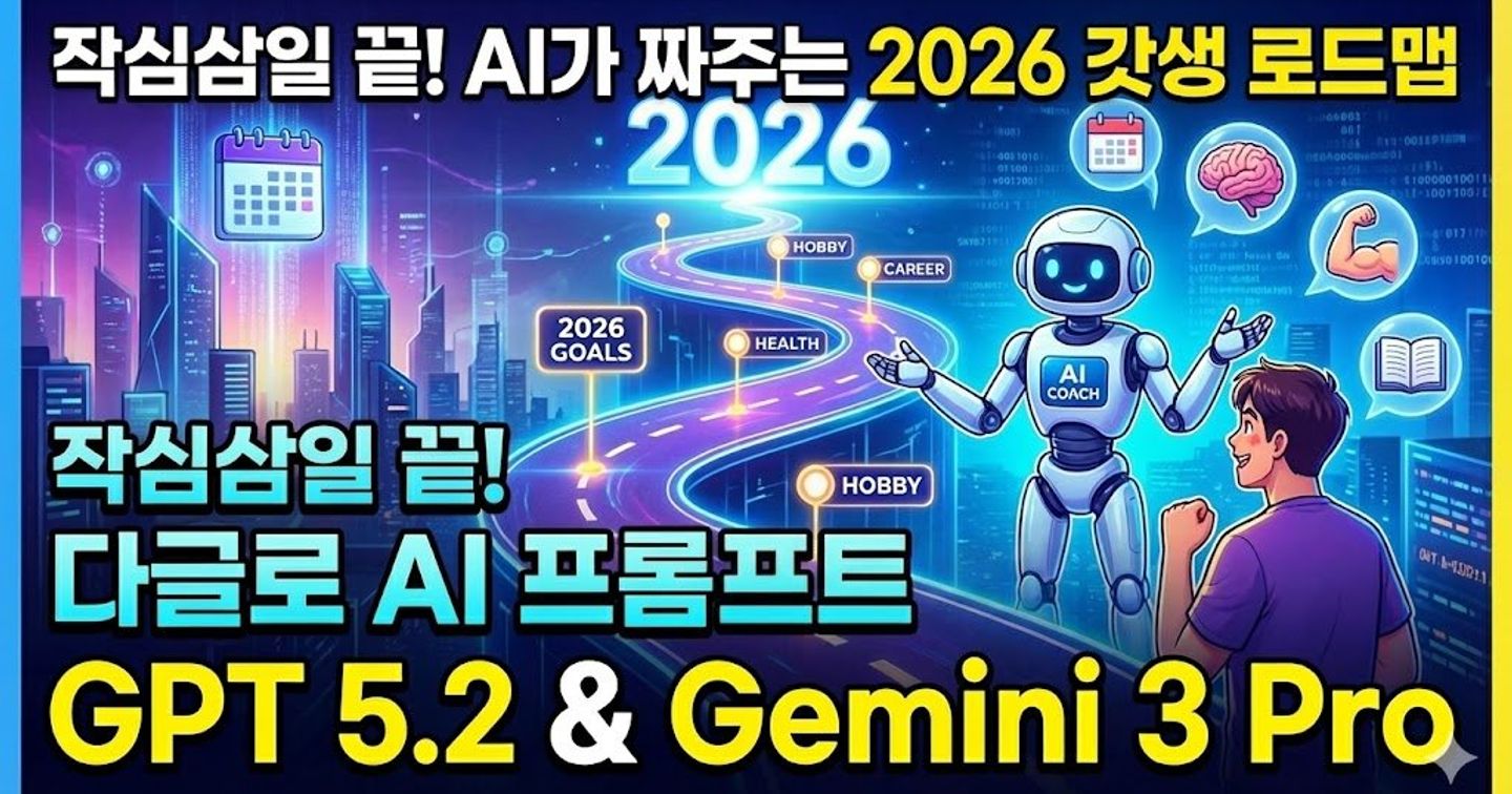 ๐
์์ฌ์ผ์ผ ๋! AI๊ฐ ์ง์ฃผ๋ 2026๋
๋ง์ถคํ '๊ฐ์' ๋ก๋๋งต (feat. ํ๋กฌํํธ ๊ณต์ )