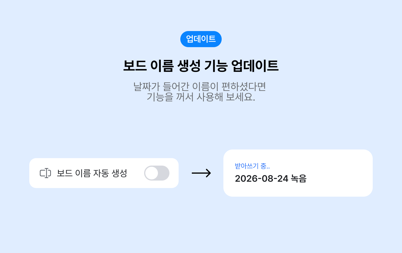 보드 이름 자동 생성 설정