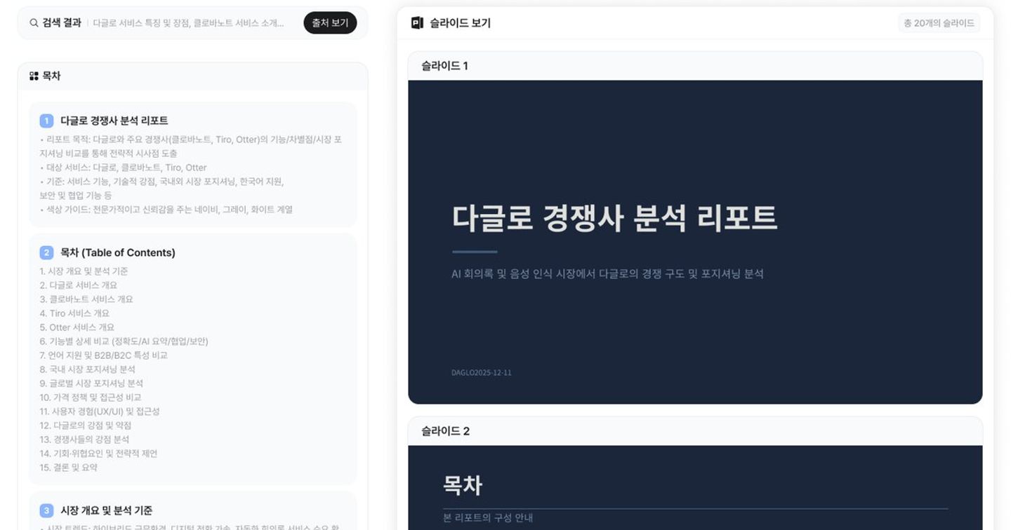 직장인 필독: 경쟁사 분석 리포트 작성, AI로 5분 만에 끝낸 후기