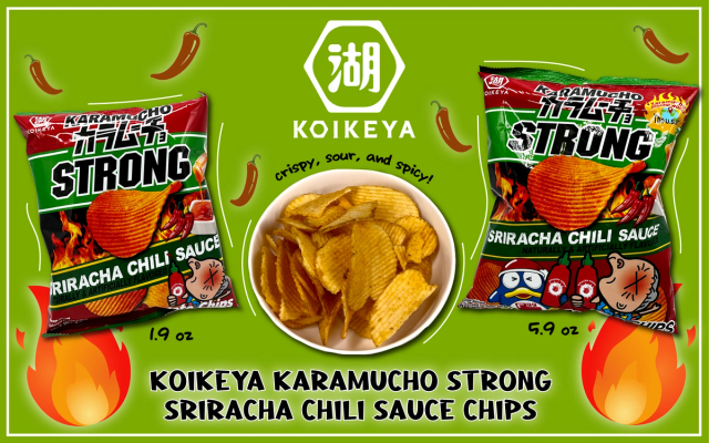 Koikeya Karamucho Strong Sriracha Chili Sauce Chips