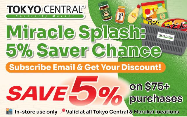 Miracle Splash: 5% Saver Chance