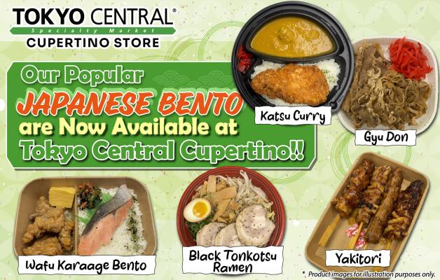 Our Popular Japanese Bento are Now Available at Tokyo Central Cupertino!
