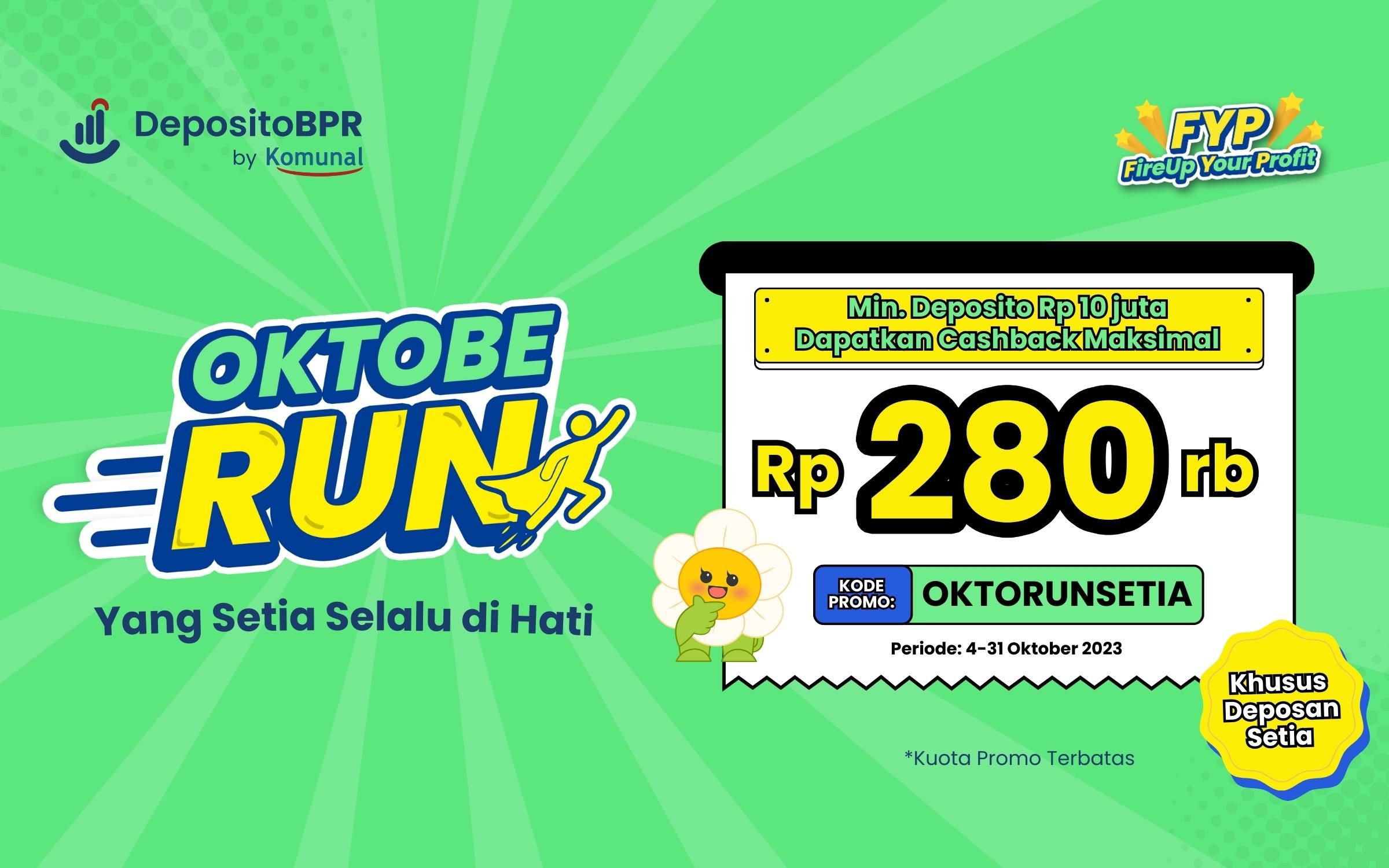 OktobeRUN Mission! Selesaikan Misimu dan Dapatkan Gift Voucher Rp 100.000 + Exclusive Merchandise