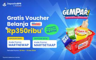 Belanja Ria Dimodalin Voucher Alfamart Hingga Rp350.000!