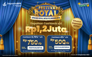 Cashback Extra Royal hingga 1.2 Juta, Eksklusif untuk Pelanggan Loyal Terbaik!