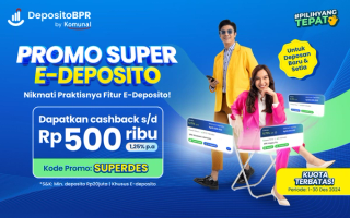 Sambut Desember dengan Promo E-Deposito! Raih cashback hingga Rp500 ribu untuk e-deposito kamu 💸