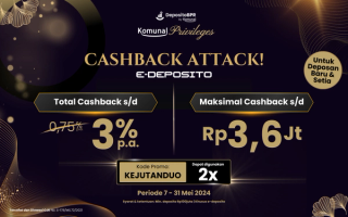 Raih Cashback Sampai Rp3,6 Juta dari Kejutan Duo E-Deposito! 