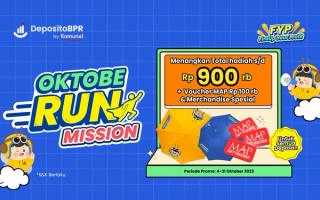 OktobeRUN Mission! Selesaikan Misimu dan Dapatkan Gift Voucher Rp 100.000 + Exclusive Merchandise