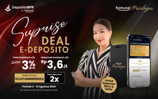 Cuan Maksimal dengan Super Deal E-Deposito! Cashback Hingga Rp3,6 Juta!