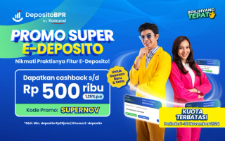 Sambut November dengan Promo E-Deposito! Raih cashback hingga Rp500 ribu untuk e-deposito kamu 💸