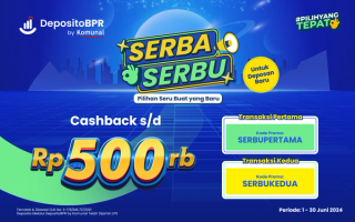 Bonus Cashback s/d Rp500.000 untuk Deposito Pertama Kamu!