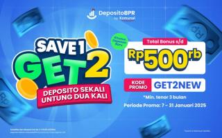 Save 1 Get 2: Deposan Baru Serbu Hadiah Cashback & Voucher Hingga Rp500.000!