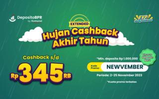 Nikmati Segarnya Hujan Cashback Akhir Tahun! 