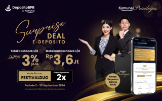 September Untung dengan Cashback Ekstra Royal hingga Rp3,6 Juta dari Surprise Deal E-Deposito!