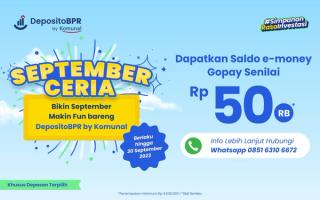 Bikin September Makin Fun bareng DepositoBPR by Komunal