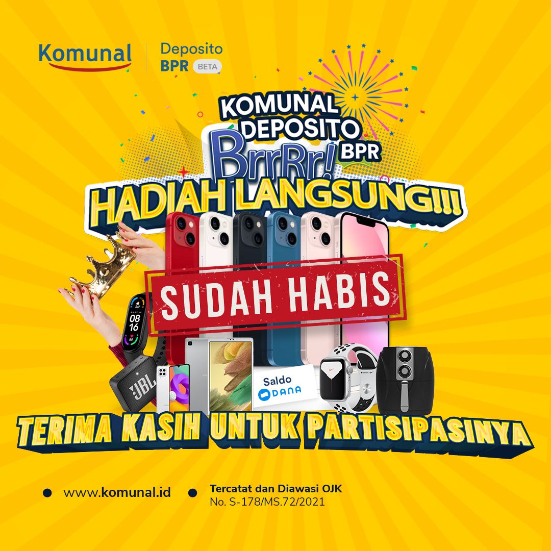 Hujan BrrRr Hadiah di Komunal DepositoBPR sudah Habis!