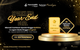 Spesial Member Komunal Privileges, Nikmati Kilaunya Logam Mulia dan Cashback Rp900.000!