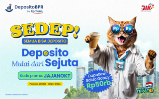 Deposito SEDEP! Cukup 1 Juta Dapat Saldo GoPay 50K!