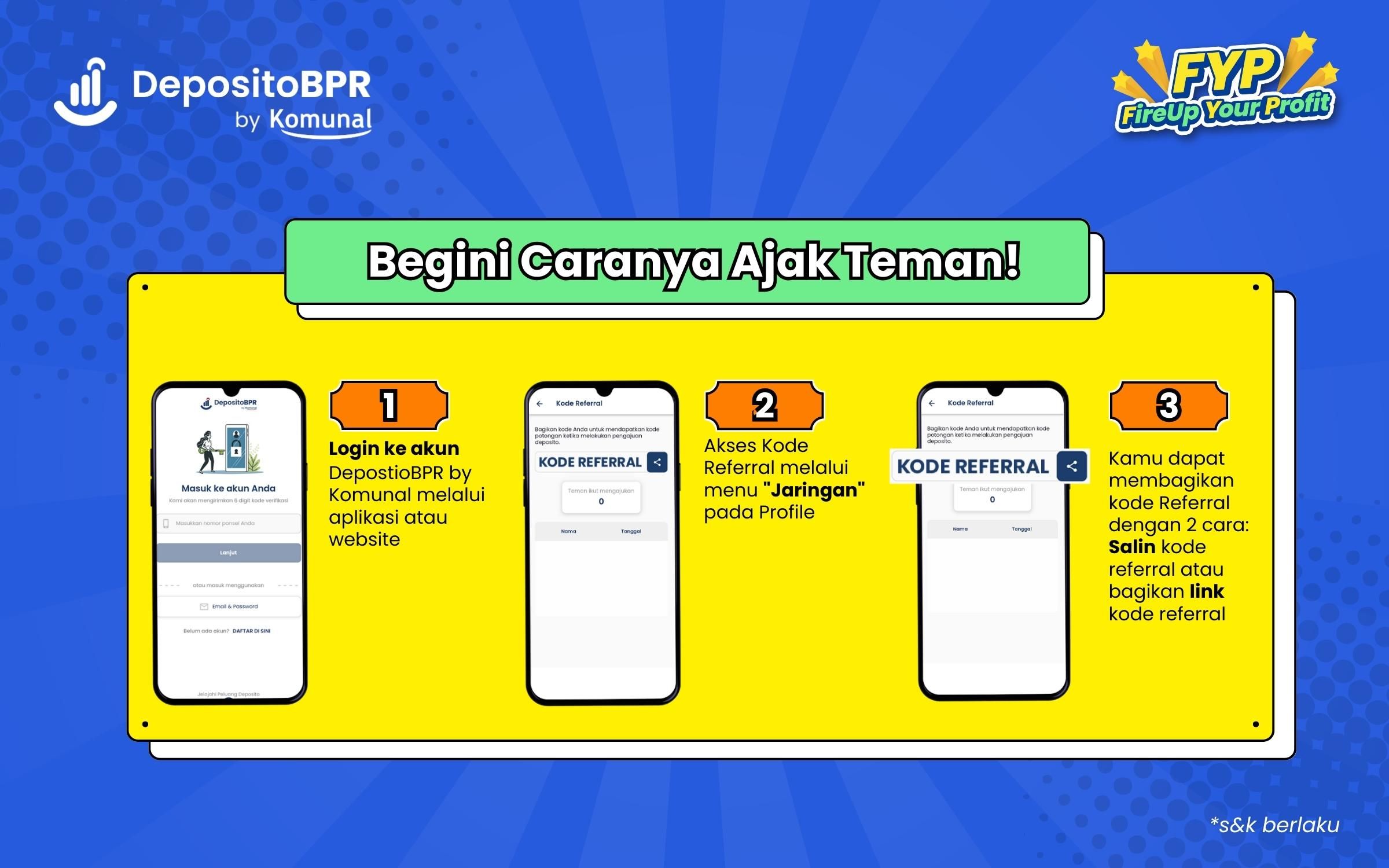 AJAK TEMAN DAN DAPATKAN BONUS BERLIMPAH!