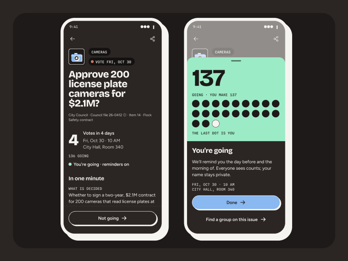 Phone: a decision you're going to, and the I'm going sheet