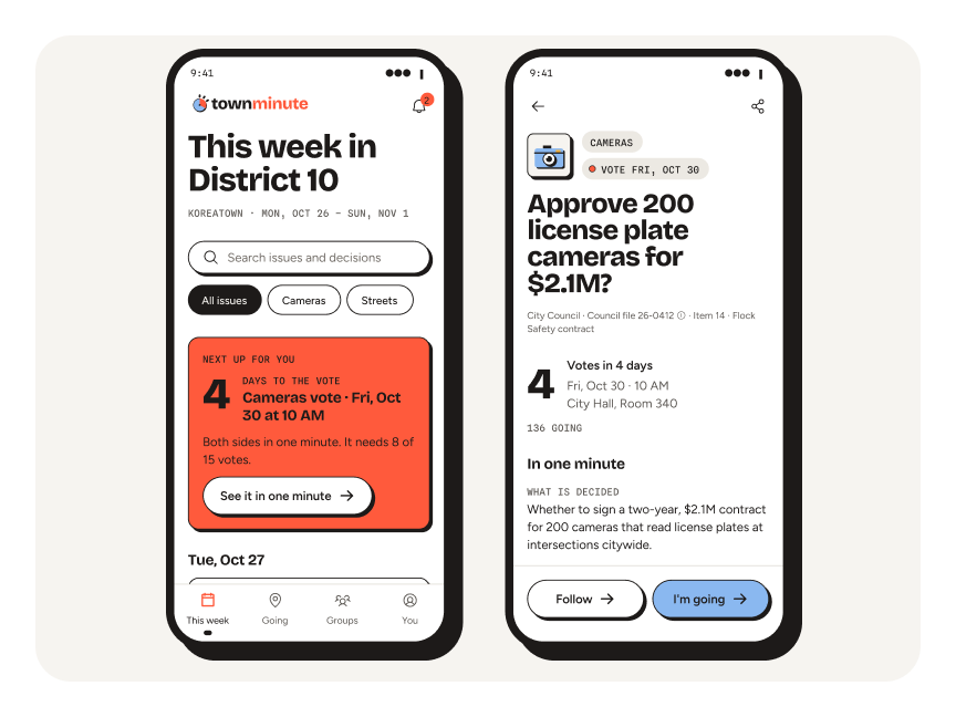 Phone: This week and a council decision