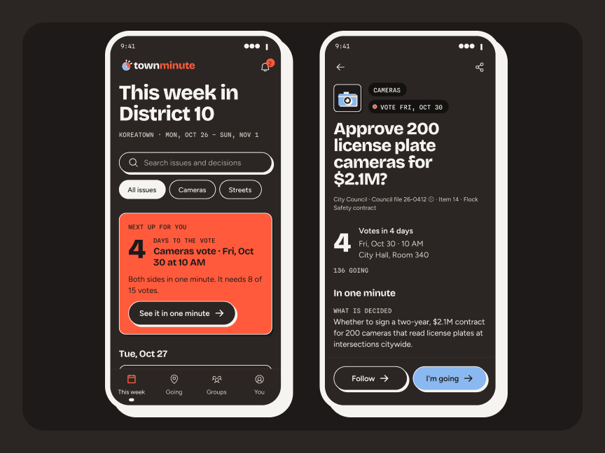 Phone: This week and a council decision