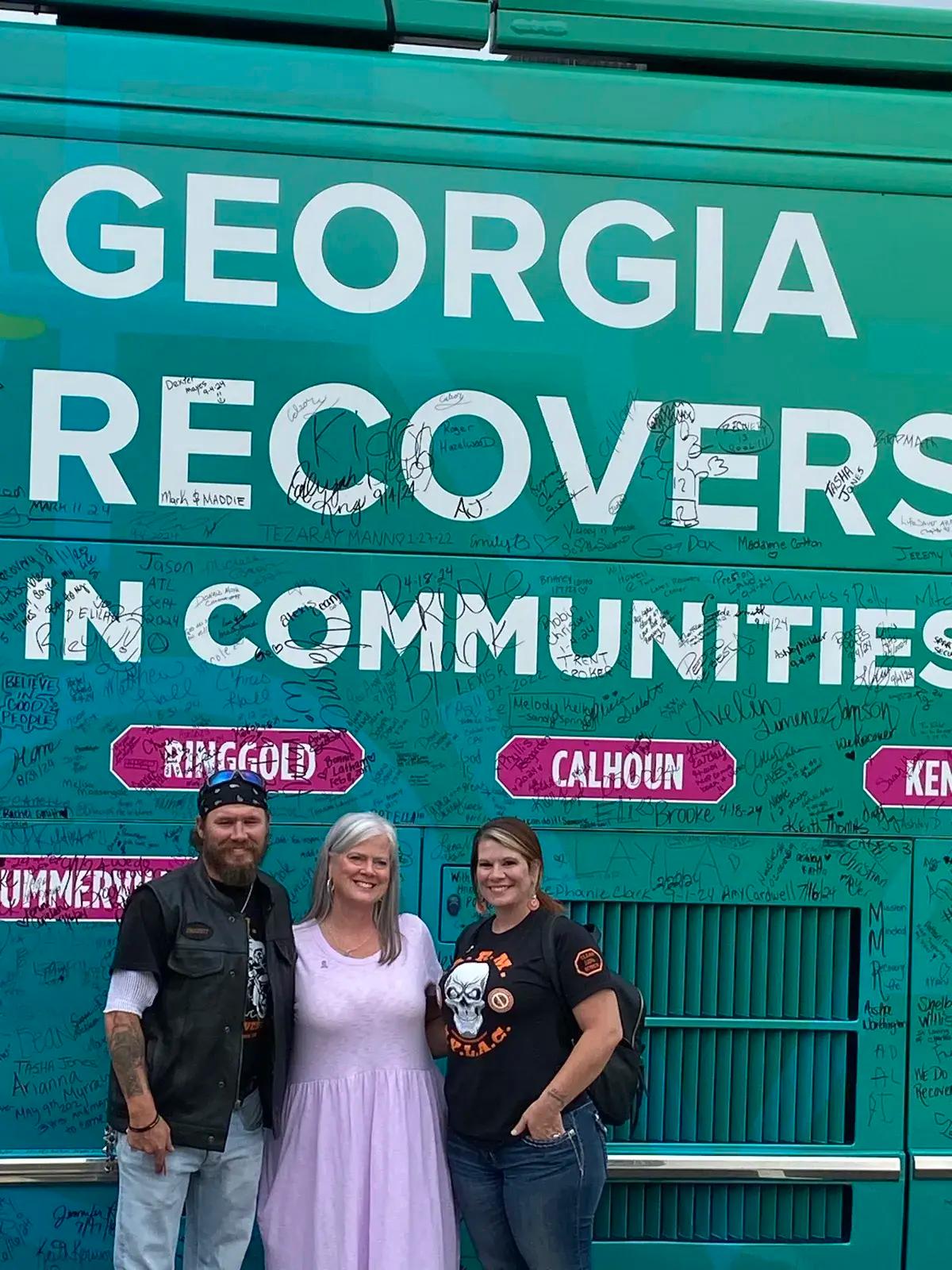 Unified in Recovery community members at a community event