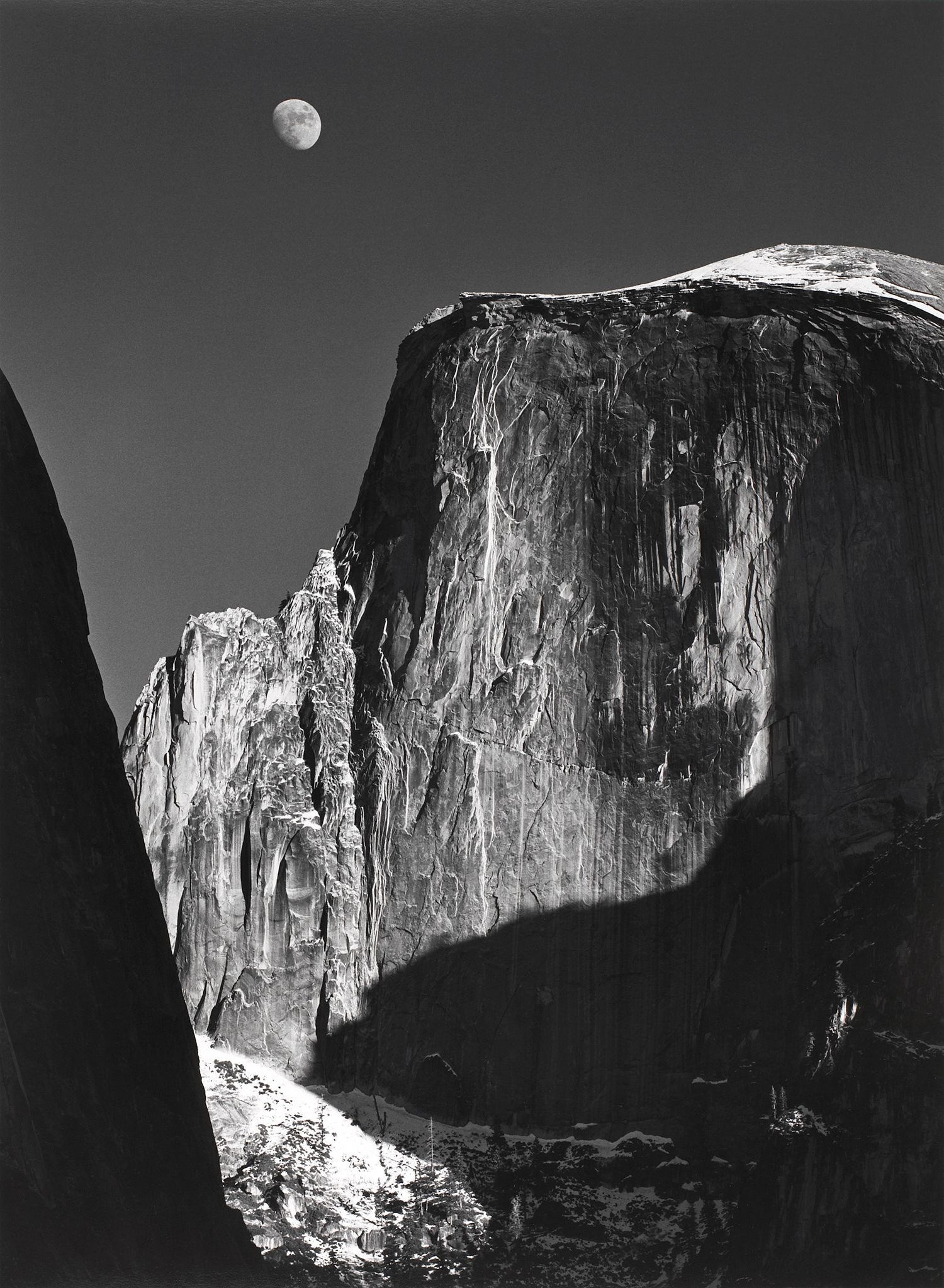 Moon and Half Dome