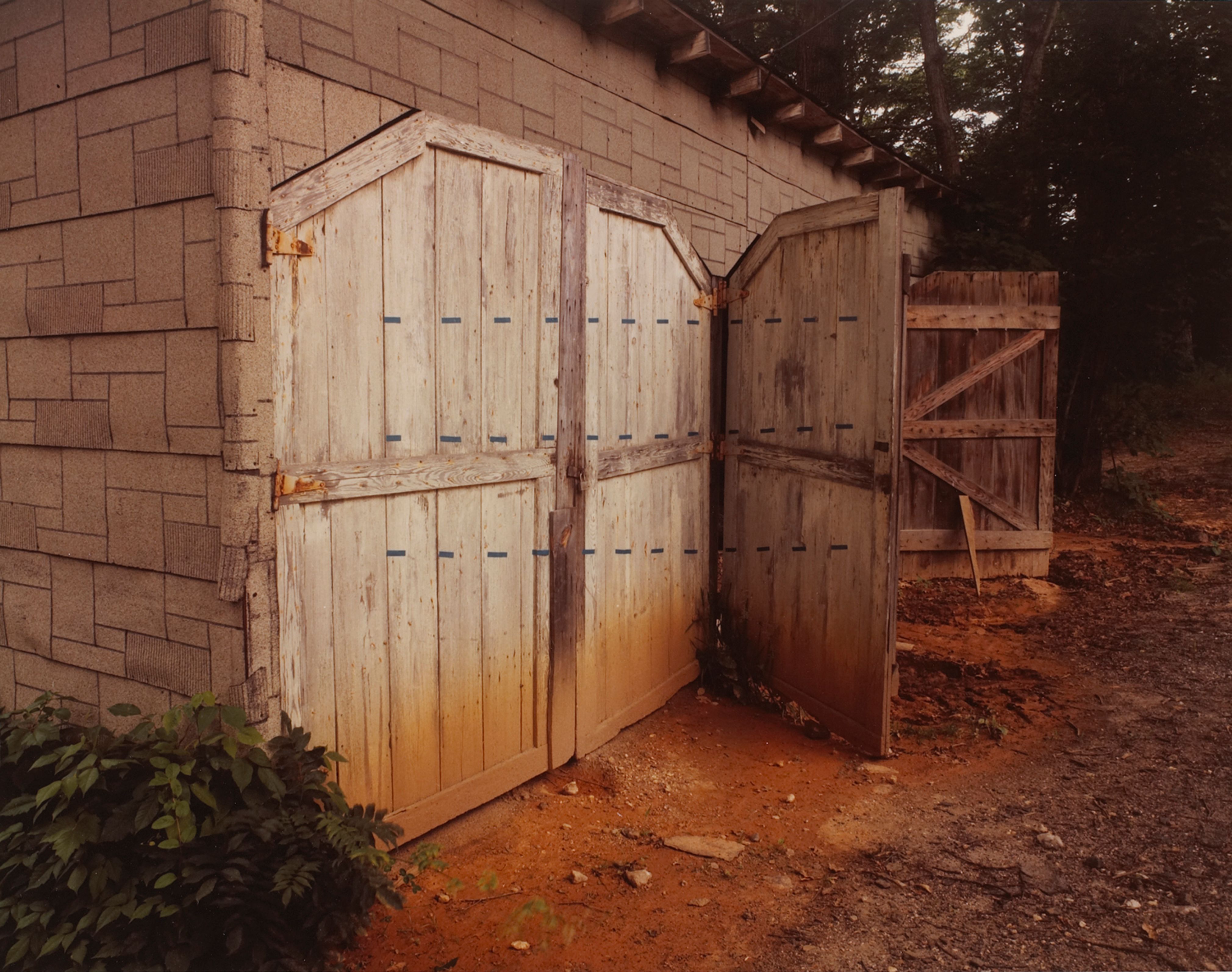 Shed with Blue Dotted Lines, Penland, North Carolina