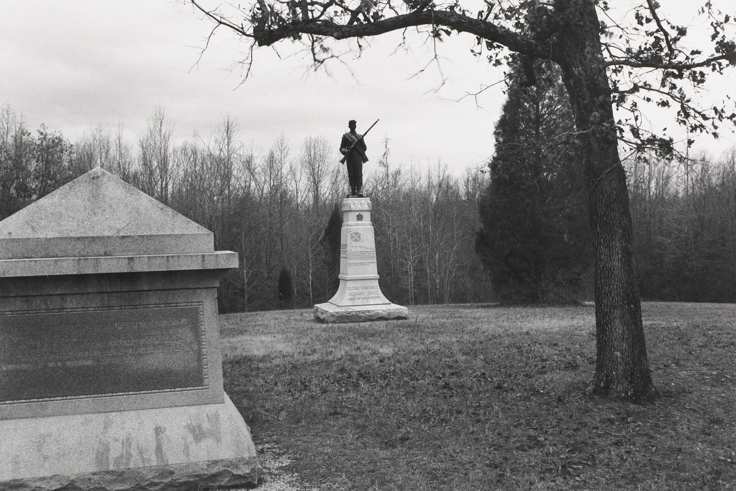 Untitled from Shiloh National Military Park, Tenessee (statue of confederate soldier)