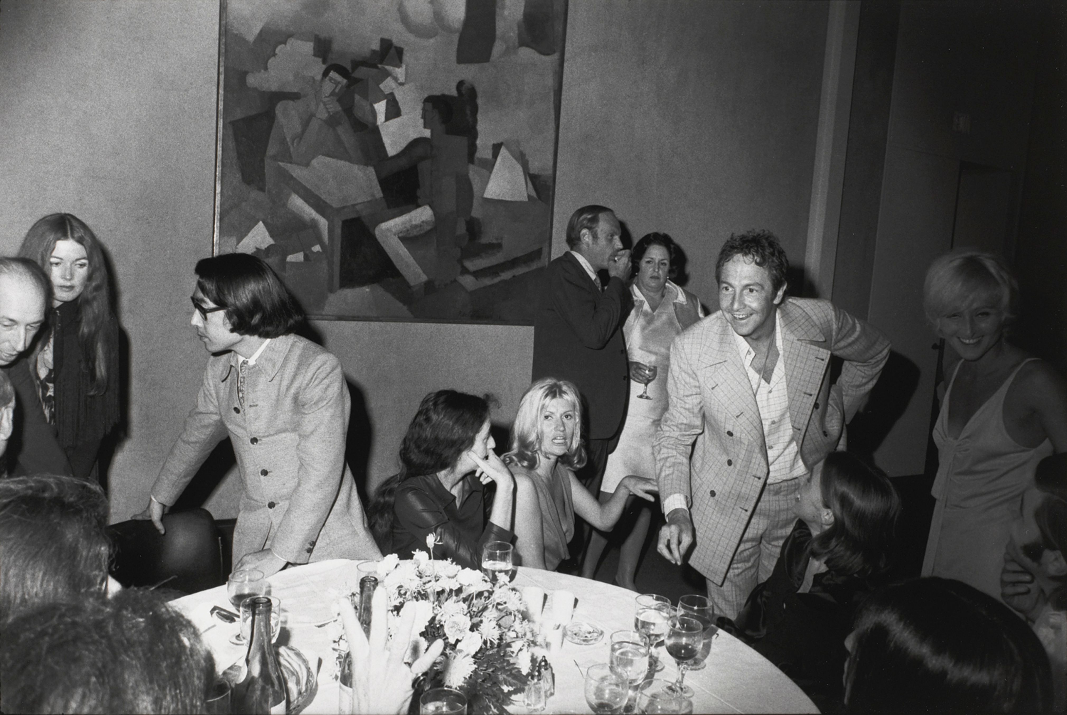 Opening, Frank Stella Exhibition, The Museum of Modern Art, New York, 1970