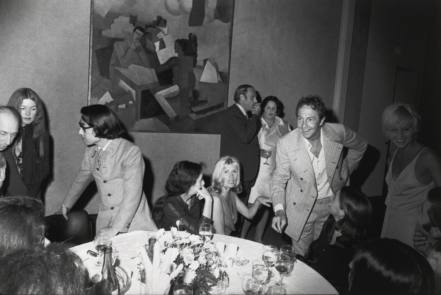 Opening, Frank Stella Exhibition, The Museum of Modern Art, New York, 1970