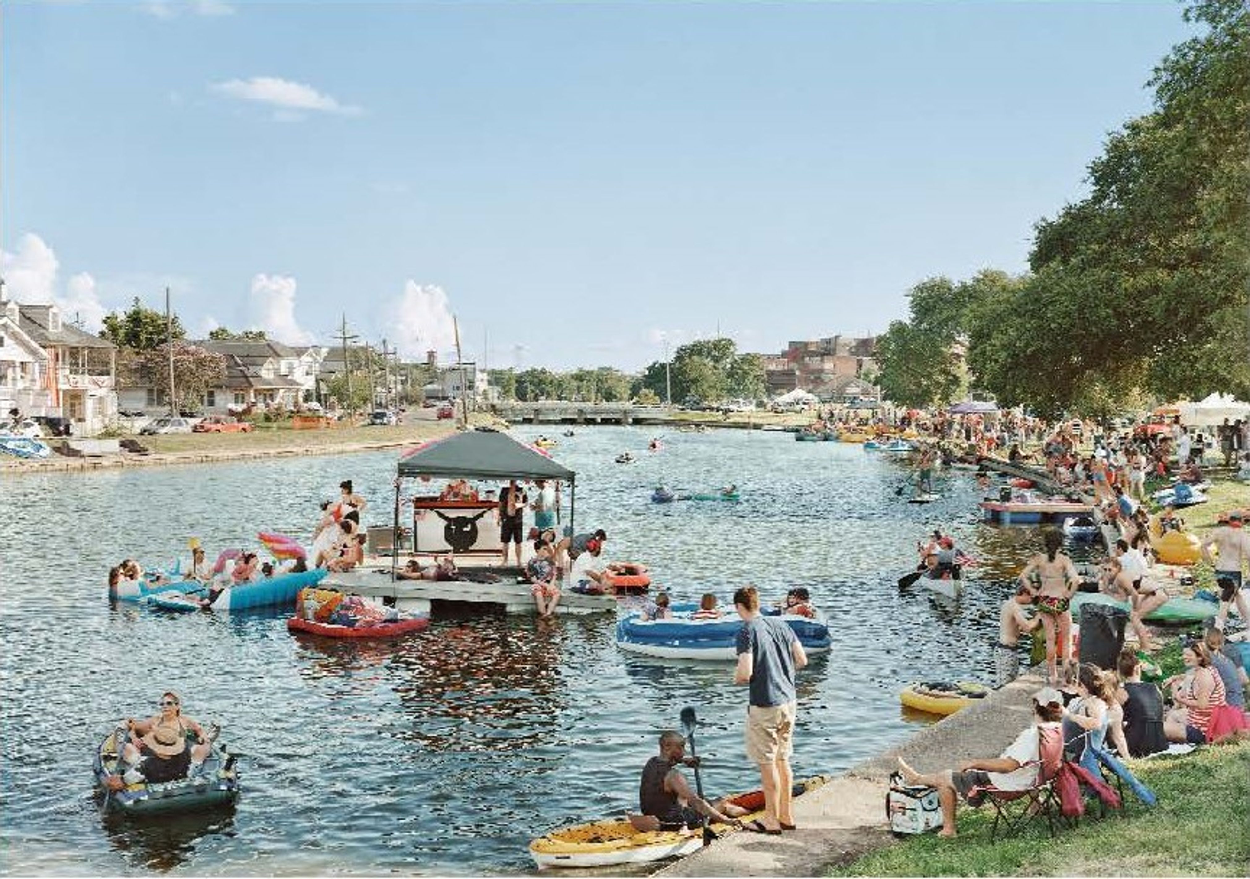 The Silent General: Fragment II, Fourth of July, Party Boat, Bayou St. John, New Orleans, Louisiana