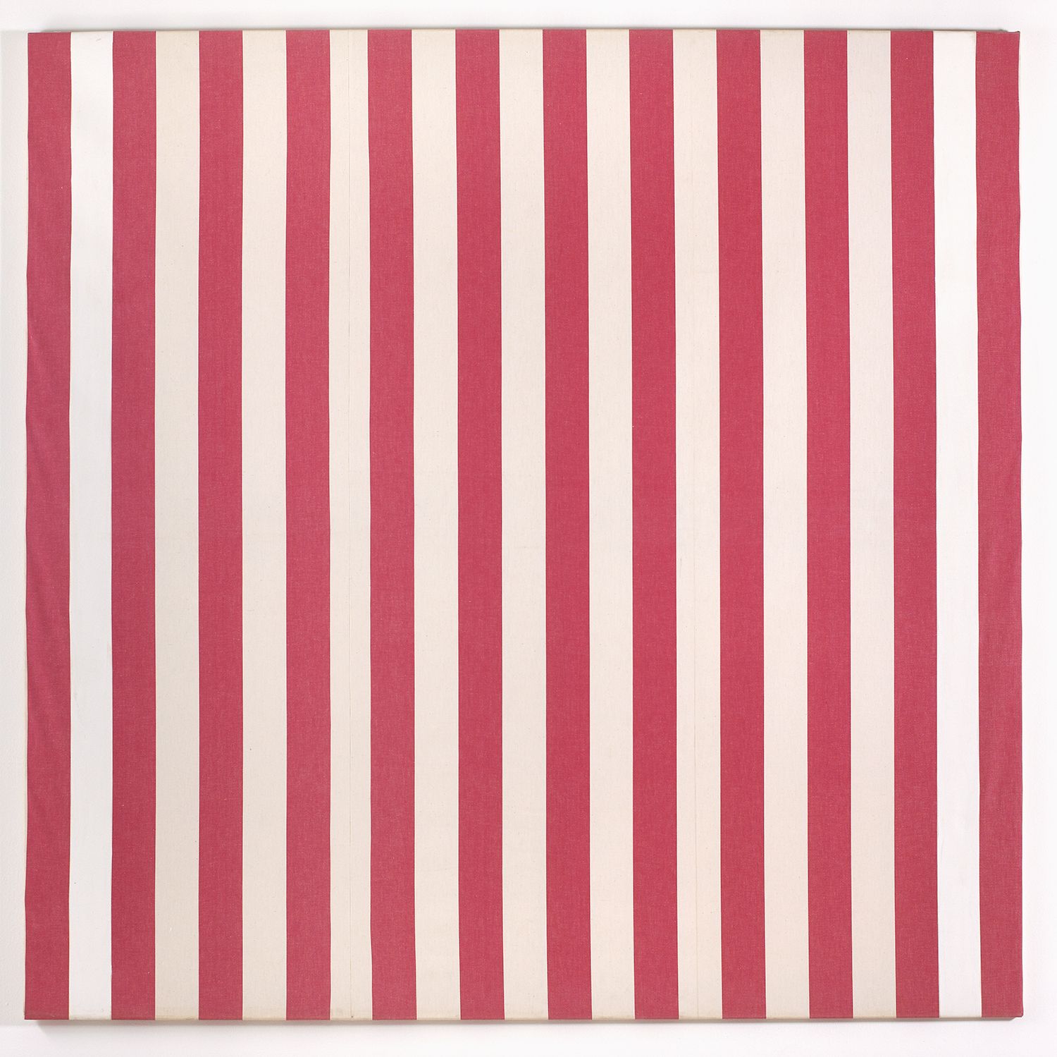 Photo-souvenir: Peinture acrylique blanche sur tissu rayé blanc et rouge