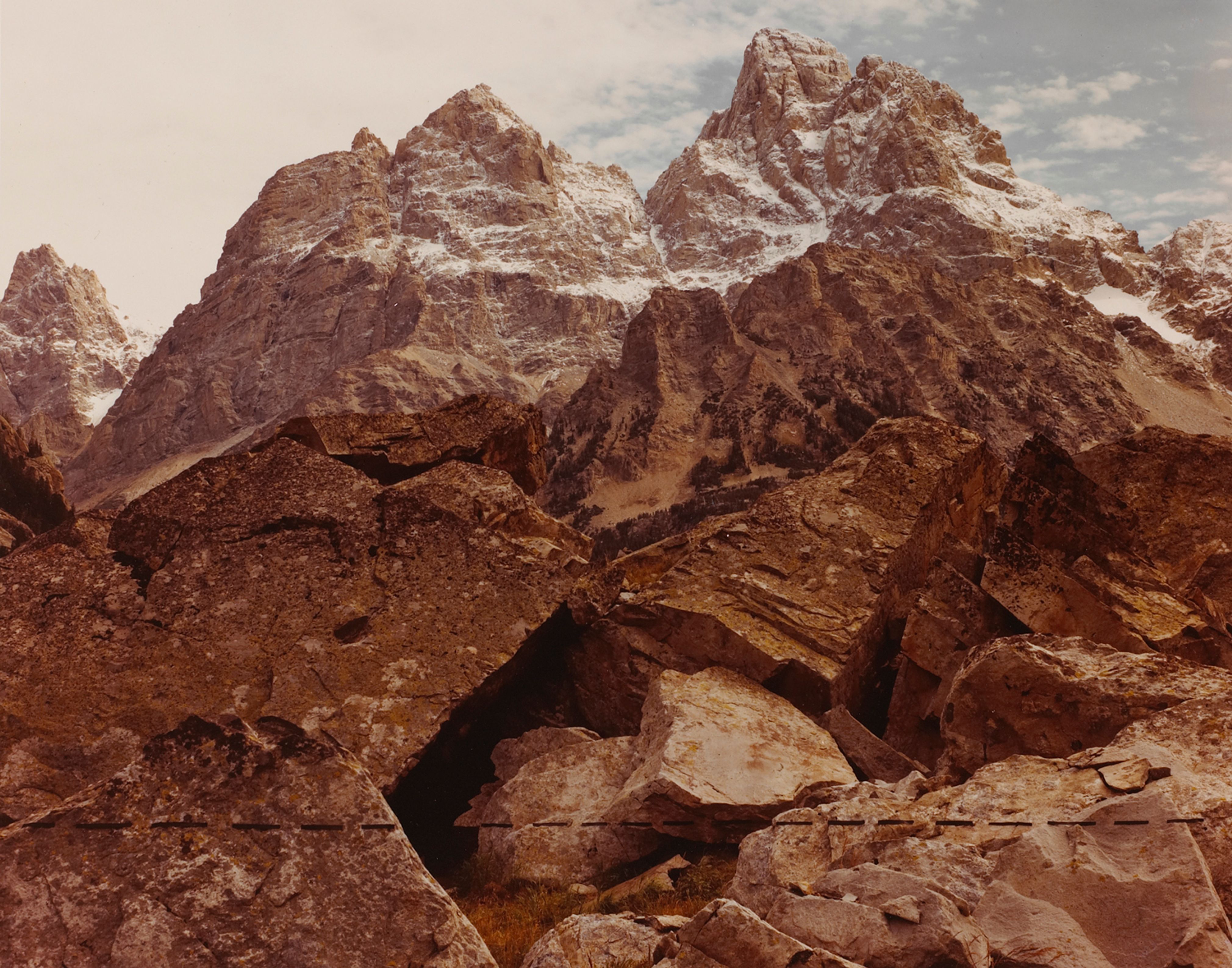 The Grand Teton with Dotted Line,  Grand Teton National Park, Wyo.