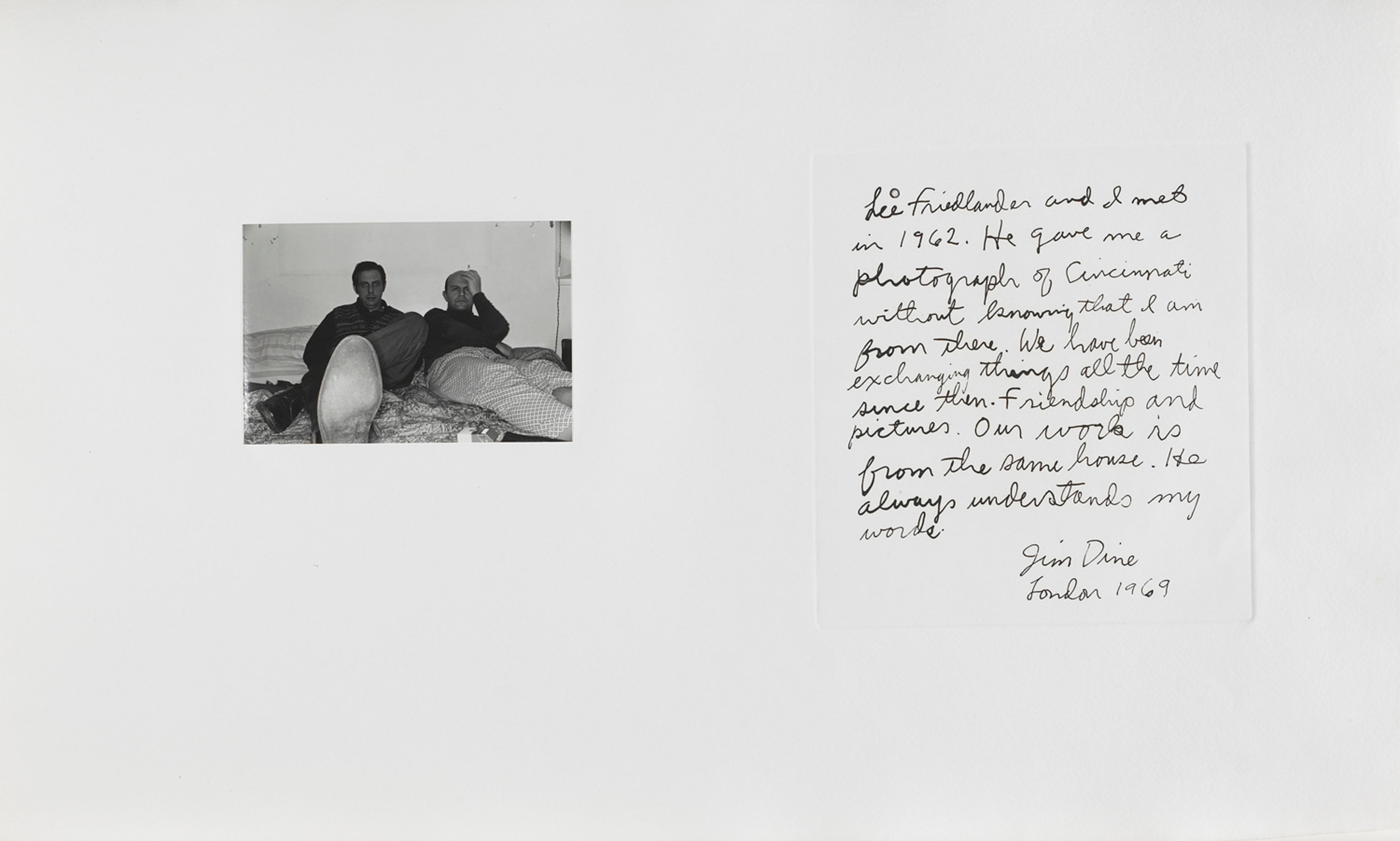 Untitled (portrait of both artists and text)