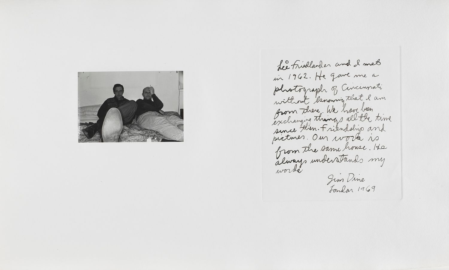 Untitled (portrait of both artists and text)
