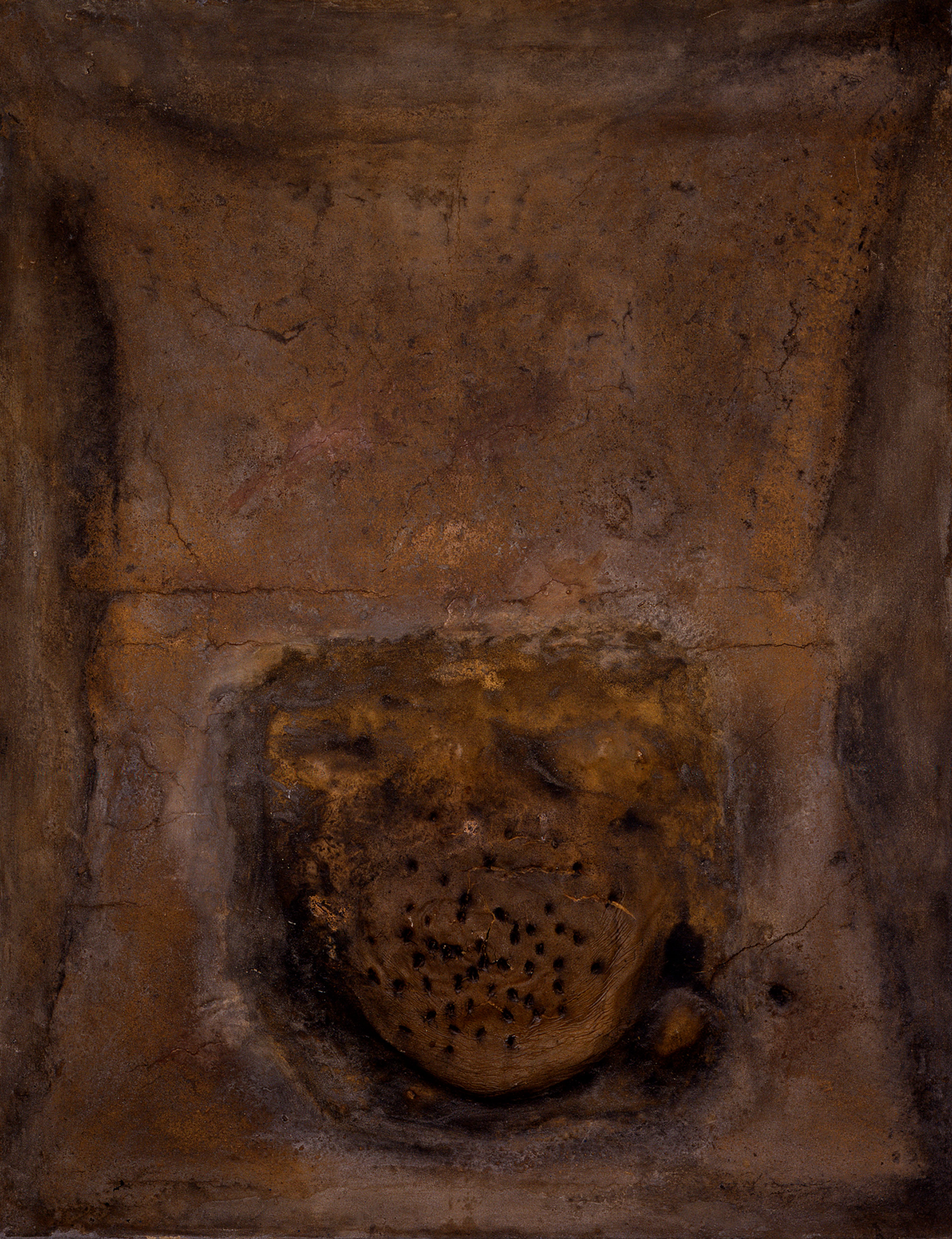 Blackish Ochre with Perforations