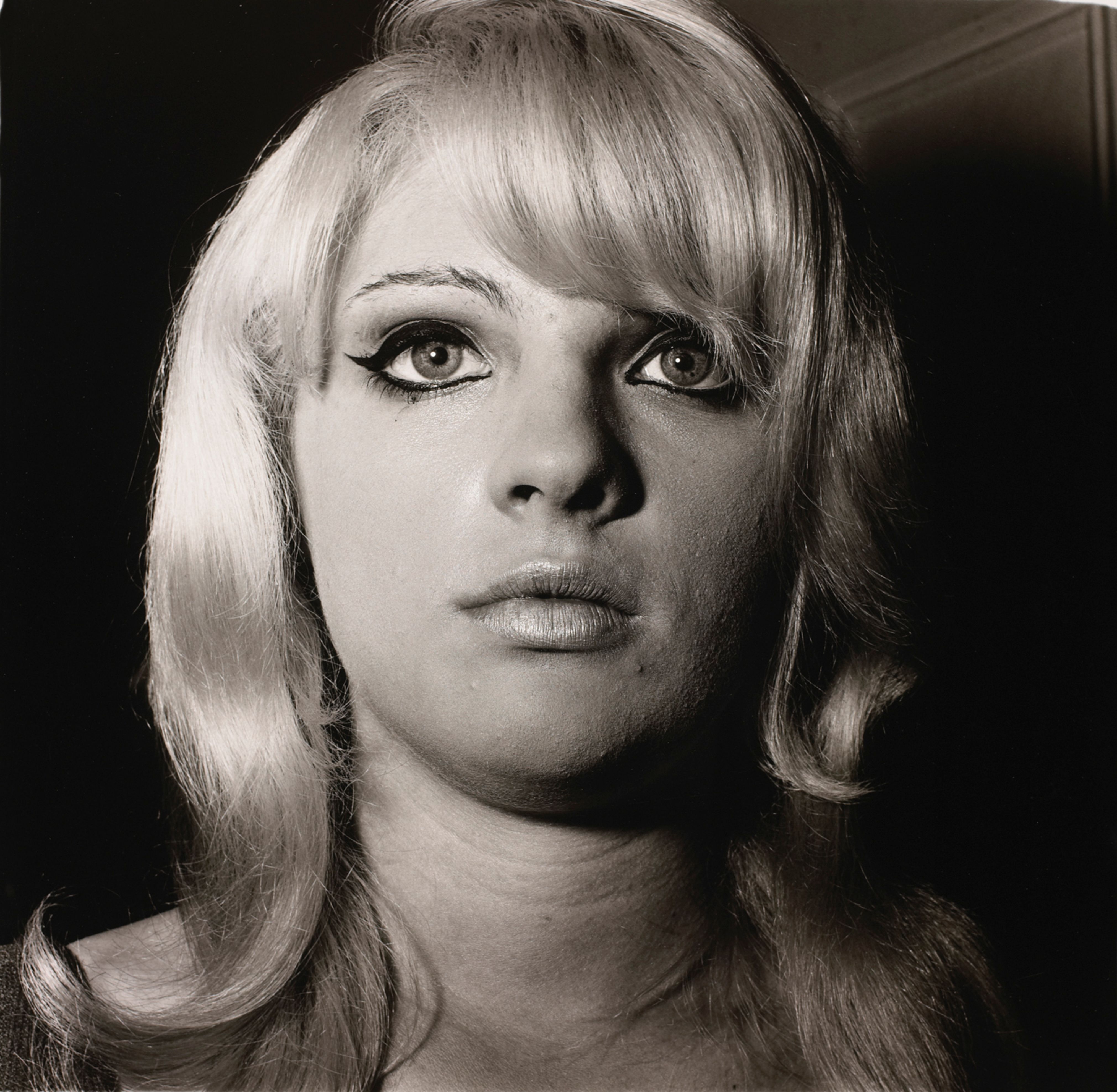 Blonde girl with shiny lipstick, N.Y.C.