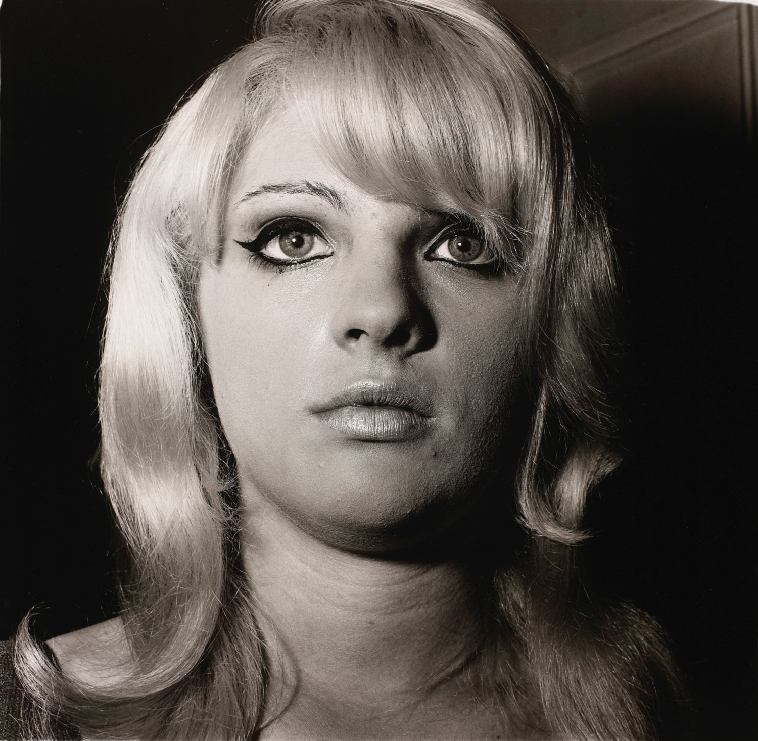 Blonde girl with shiny lipstick, N.Y.C.