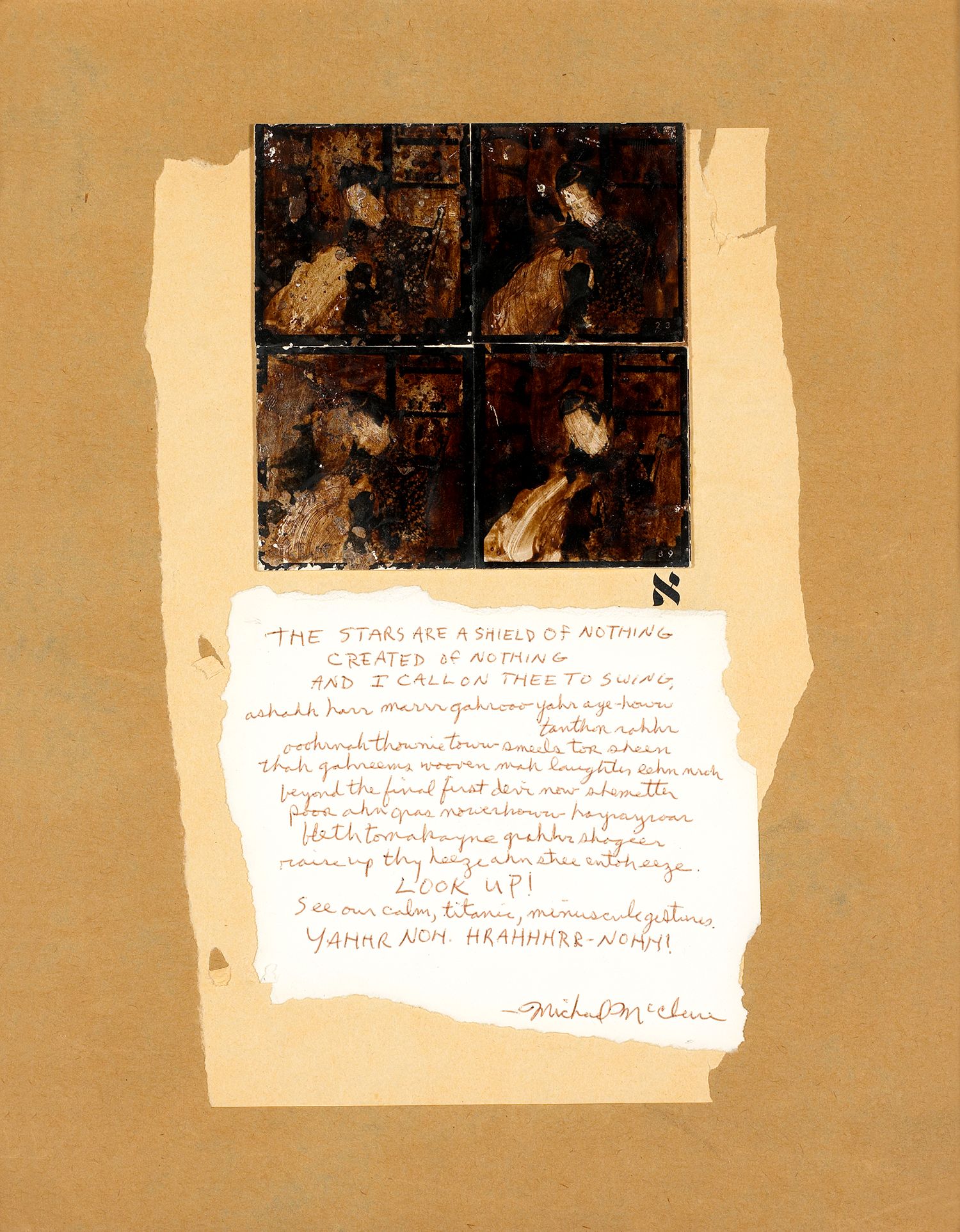 Untitled (Michael McClure Poem)