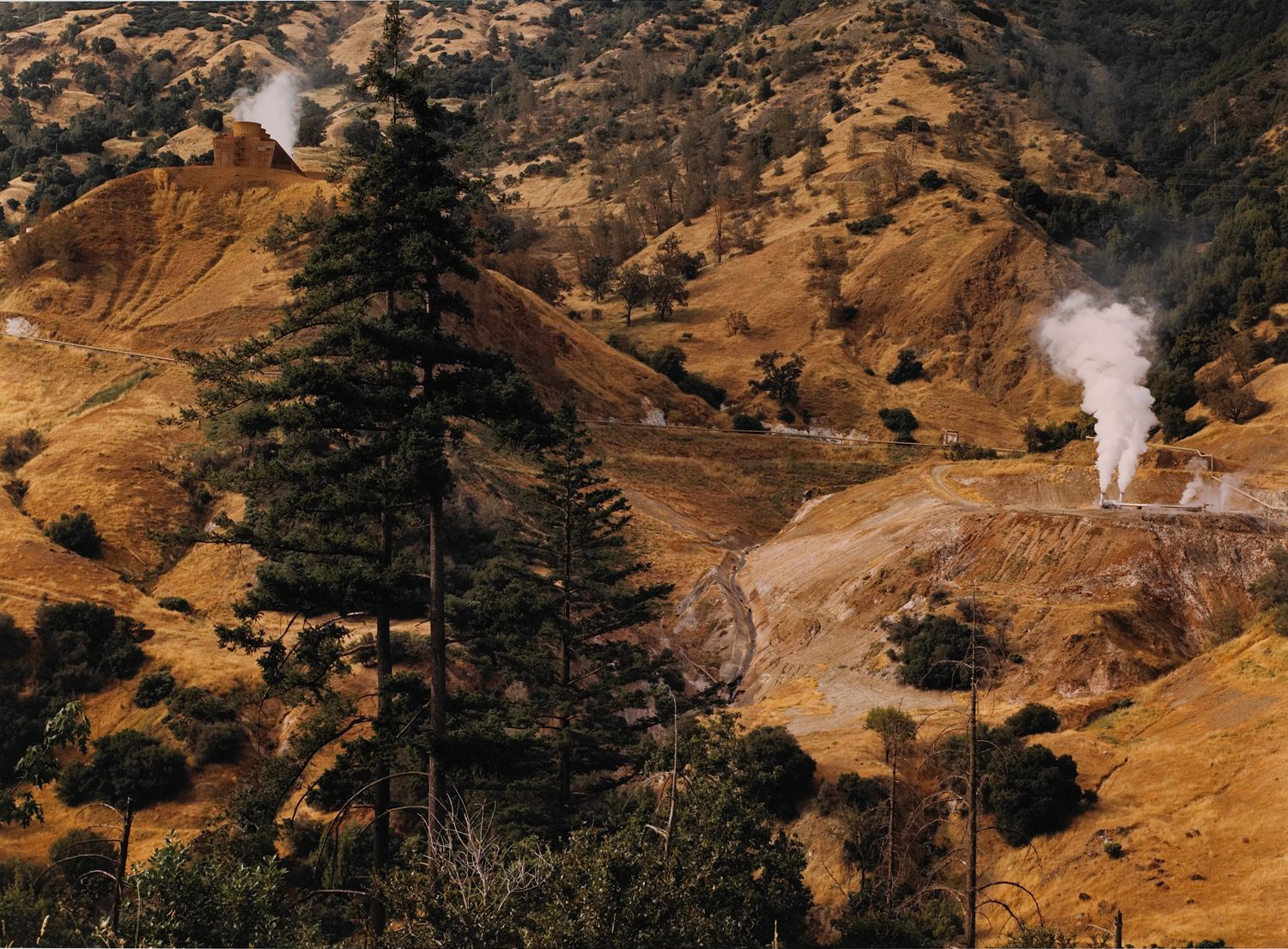 The Geysers Power Plant, Mayacamas Mountains, California