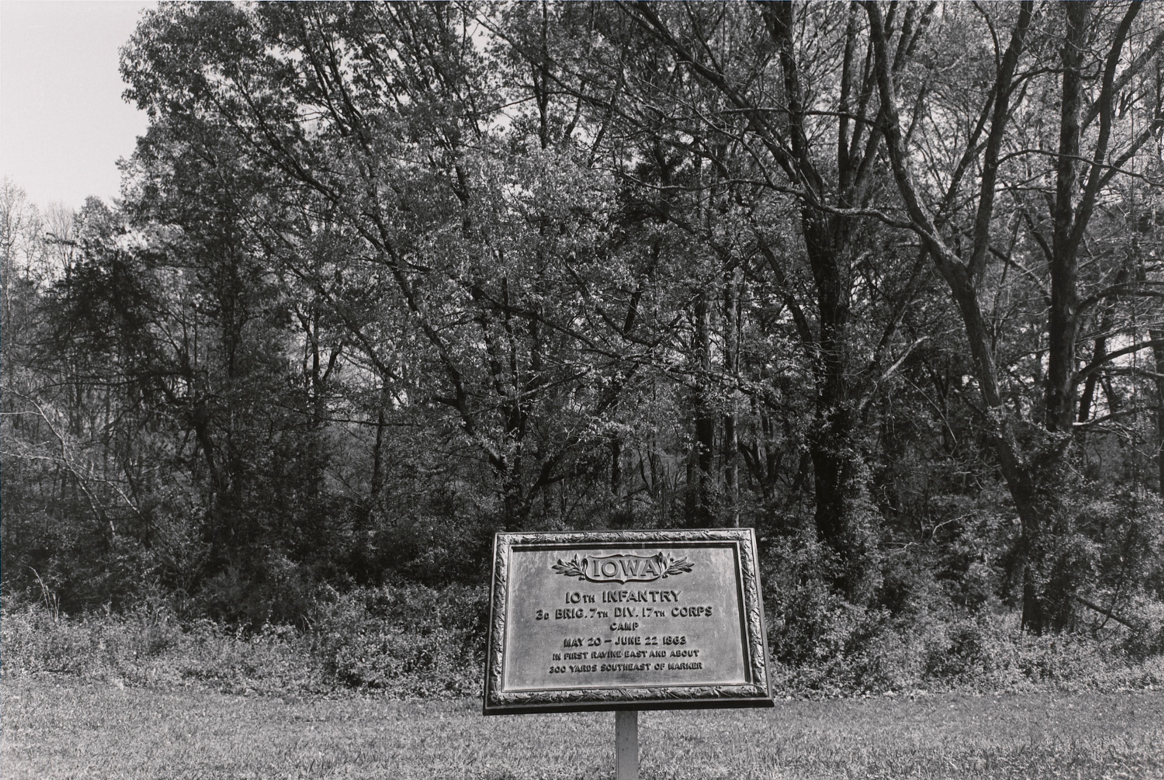 Iowa Camp Marker. Vicksburg National Military Park