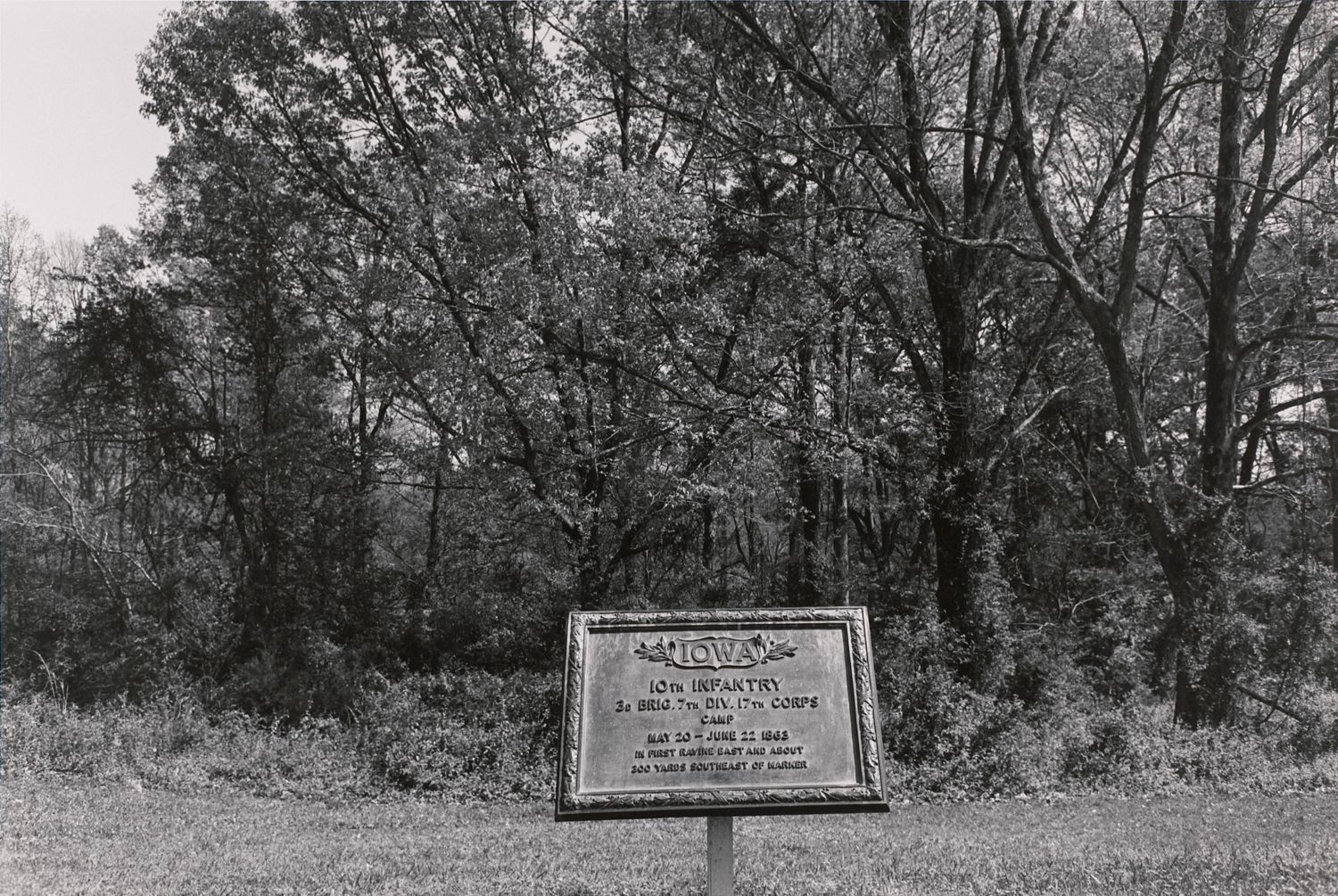 Iowa Camp Marker. Vicksburg National Military Park
